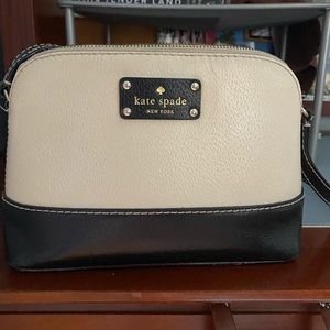Kate Spade Dome Crossbody - Black and Ivory